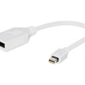 GEMBIRD A-MDPM-DPF-001-W Gembird adapter Displayport mini(M) -> Displayport(F), white, with cable 10