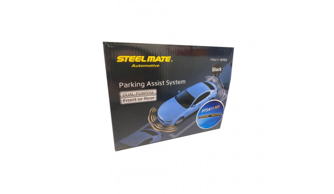 SteelMate Professional Parking System (4 Sensors) with M5 Display, 14D-13 Black Sensor