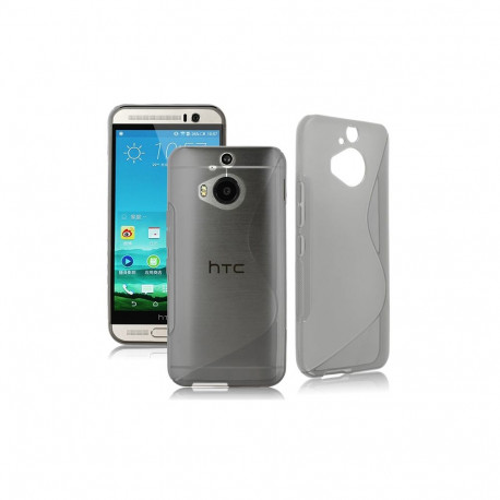 Kaitseümbris HTC One M9+, kummist, S-disain, tume läbipaistev