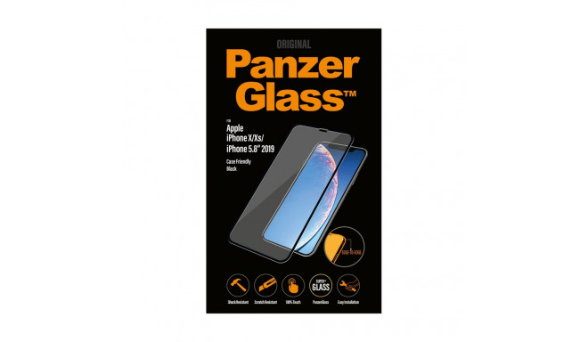 Ekraanikaitseklaas Apple iPhone 11 Pro / X / Xs, ümbrisesõbralik, must, PanzerGlass