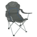 Camp chair Alicante, folding, darkgrey/blue