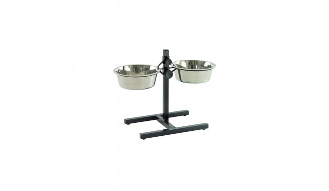 Stand H-foot with 2 bowls 27 cm