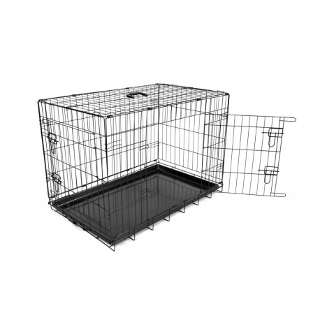 Duvo+ puur 2 ukse ja plastikalusega M / 76x48x54cm must