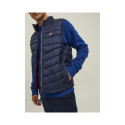 Jack & Jones JJHero Bodywarmer Collar vest 12211790 Navy Blazer/Contrast (M)