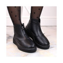 Leather insulated ankle boots with zipper Filippo W PAW483 black (36)