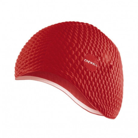 Crowell Java bubble swimming cap red col.2