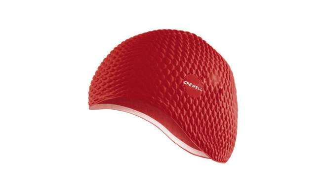 Crowell Java bubble swimming cap red col.2