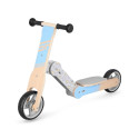 Balance bike and children&#39;s scooter 2in1 Spokey WOO-RIDE MULTI 940906 blue