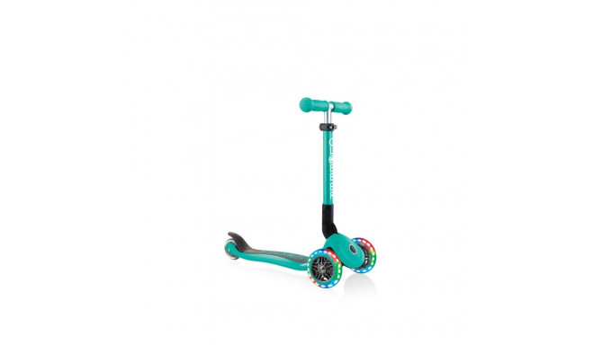 Globber Foldable 3-Wheel Scooter Lights Emerald Green Jr 437-107