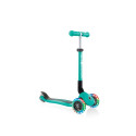 3-wheel scooter Globber Foldable Lights Emerald Green Jr 437-107