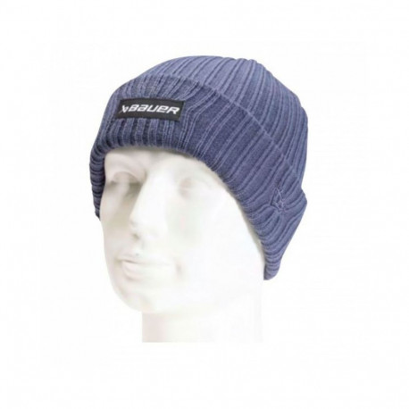 Bauer NE Ribbed Touque SR Cap 1060376 (granatowy)