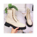 Leather ankle boots with a chain insulated Artiker W HBH40 (37)