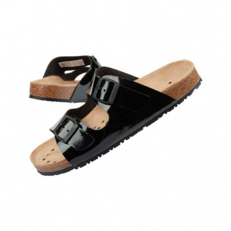 Abeba Sandals Black W 8088 Work Flip-Flops (36)