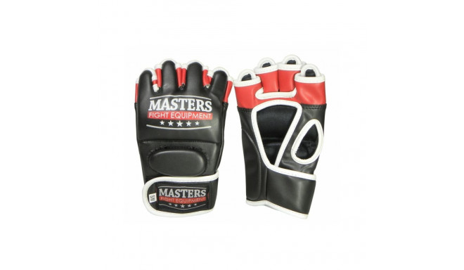 Gloves for MMA Masters GF-30A M 01272-SM (czarno - czerwono - białe+S/M)