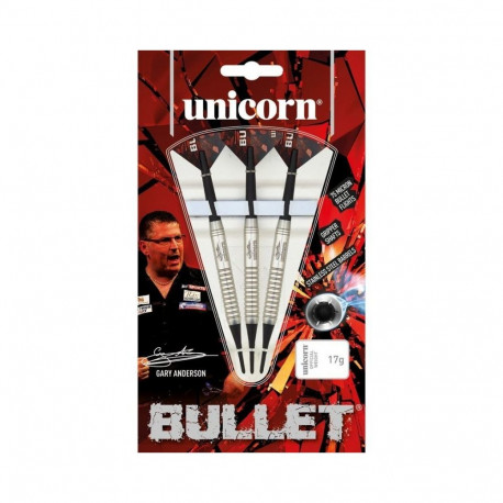 Unicorn Bullet Stainless Steel soft tip darts - Gary Anderson 16g:23520|18g:23521 (16 g)