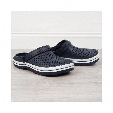 NEWS W EVE300B openwork foam flip-flops, navy blue (37)