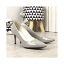 Pumps on a stiletto heel lacquered Juma W CIT2565J gray (38)