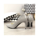 Pumps on a stiletto heel lacquered Juma W CIT2565J gray (38)