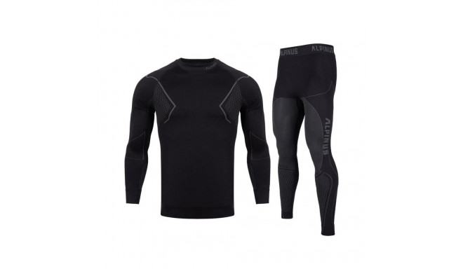 Alpinus Active Base Layer Set black and gray thermal underwear M GT43257 (L)