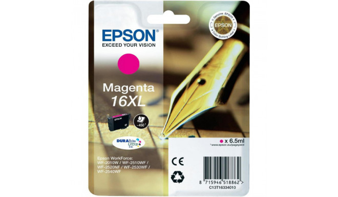 Epson tint WF2010/2510/2520/2530/2540 450lk 6,5ml NO16XL, magenta