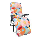 High back chair cushion BADEN-BADEN 48x165cm, floral