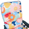 High back chair cushion BADEN-BADEN 48x165cm, floral