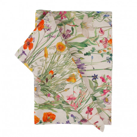 Linik HOLLY 43x116cm, metsikute lillede põld, 100% puuvill, kangas 344