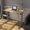 Töölaud ERGO OPTIMAL 1-mootoriga 140x70cm, hikkoripuu