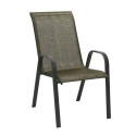Garden furniture set DUBLIN table, 4 chairs, golden brown