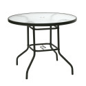 Garden furniture set DUBLIN table, 4 chairs, golden brown
