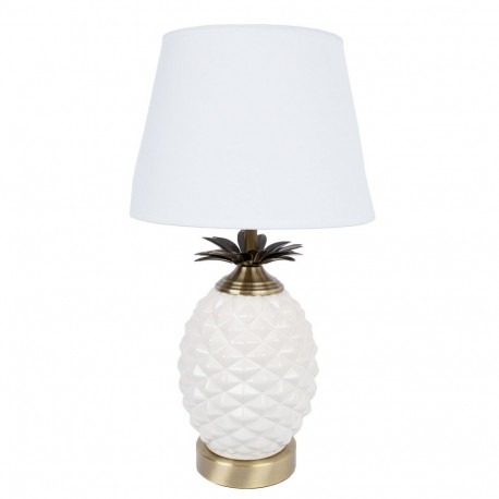 Laualamp ANANAS H45cm, kuppel: valge, jalg: valge keraamika