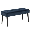 Bench GLORY 38x95xH45cm, navy blue