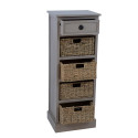 Cabinet with basket drawers KENT 40x33xH108cm