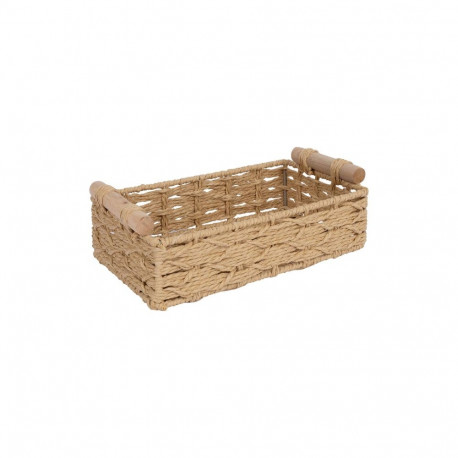 Korv MAX SARA 26x15xH9cm, helepruun punutis