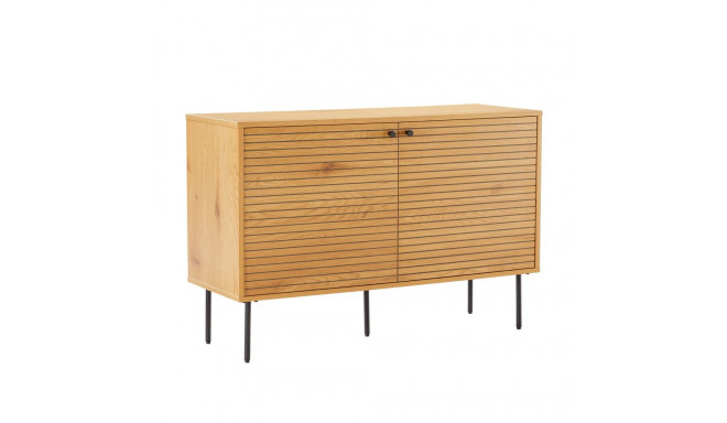 Sideboard LINE 110x40xH74cm, melamine with oak bark
