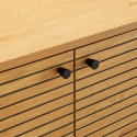 Sideboard LINE 110x40xH74cm, melamine with oak bark