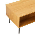 Coffee table LINE 100x50xH45cm, melamine with oak bark