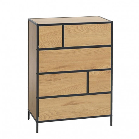 Sideboard HEDVIG 70x40xH95cm, ash/black