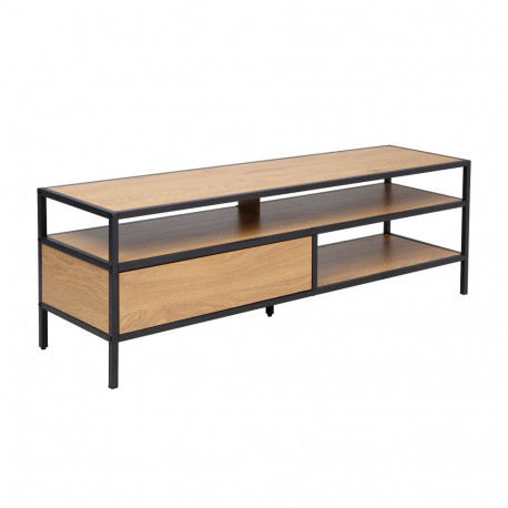 TV table HEDVIG 120x33xH40cm, ash/black