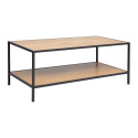 Coffee table HEDVIG 100x50xH40cm, ash/black