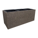 Lillekast WICKER 110x39xH45cm, tumepruun