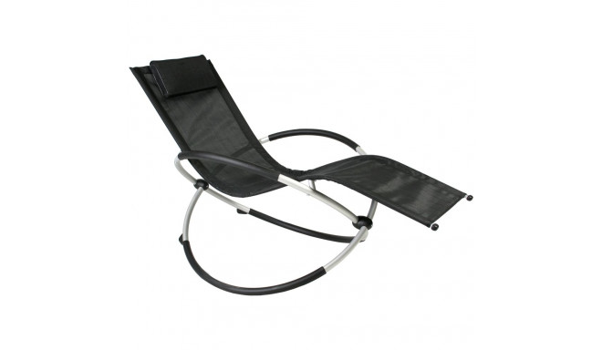 Deck chair FUN black