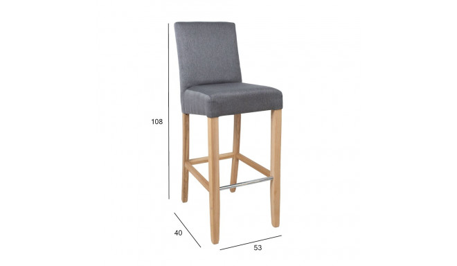 Bar chair BOSTON grey