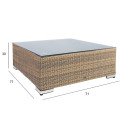 Coffee table SEVILLA NEW 71x71xH30cm, cappuccino