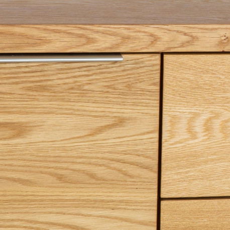 Kummut LISBON 2-ukse ja 3-sahtliga 180x45xH82cm, materjal: naturaalse tammespooniga mööbliplaat