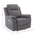 Tugitool MILO elektriline recliner, hall