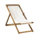 Deck chair FINLAY white