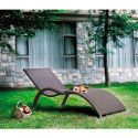 Deck chair MERIDIAN coffee brown