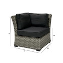 Modular sofa GENEVA corner, grey