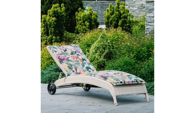 Lamamistool WICKER 73x196xH99cm, beež